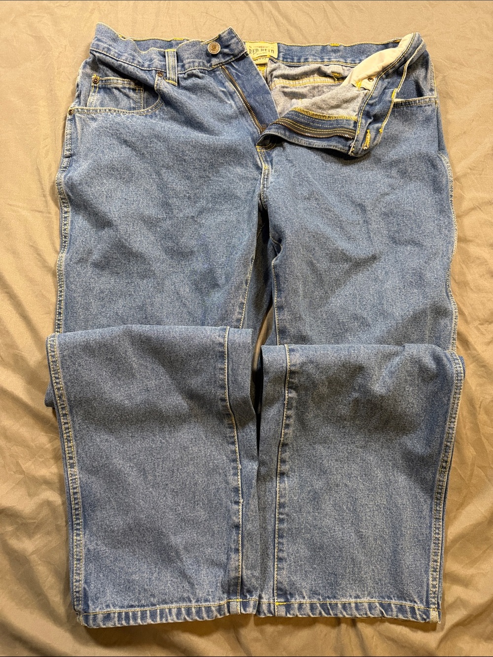 RedHead Men's Light Blue Straight Jeans